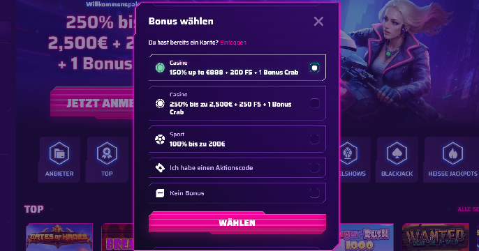 roby registrieren